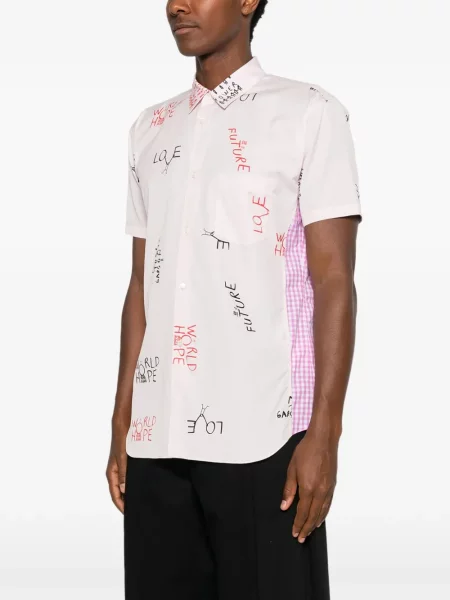 Cămașă Comme Des Garçons Shirt cu imagine roz
