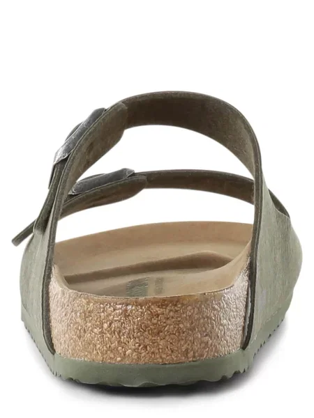 BIRKENSTOCK Šľapky Arizona karamelová / olivová strieborná