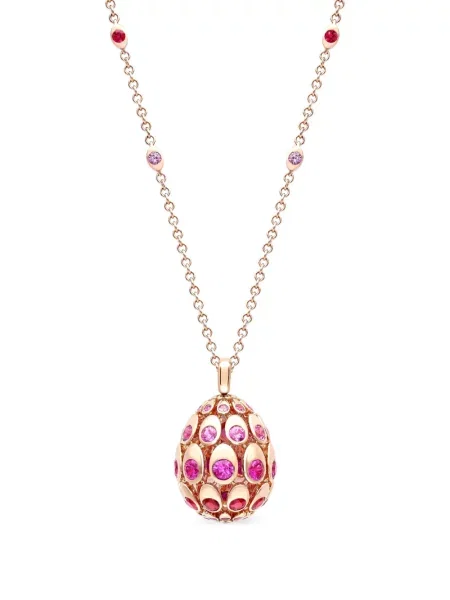 Medál Fabergé rózsaszín