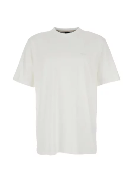 Tricou Boss cu broderie alb