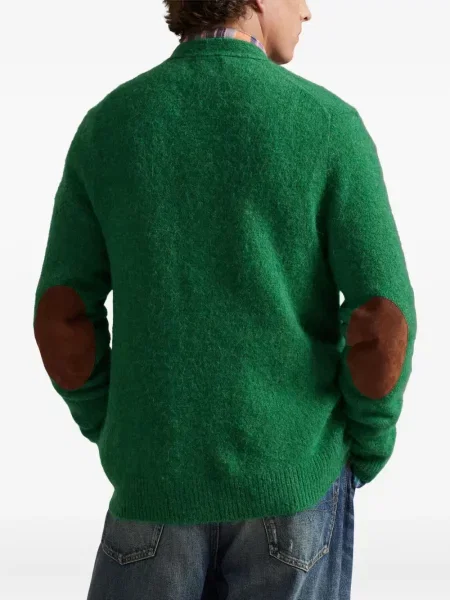 Briaunotas pusiau užtrauktukas zomšinės bokseriai Polo Ralph Lauren balta