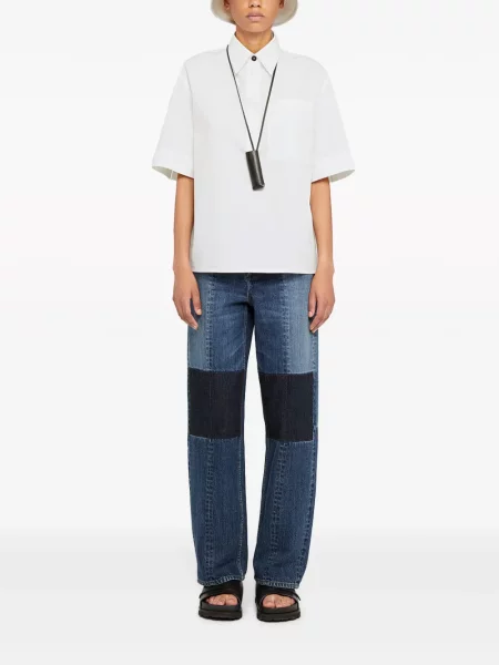 Polo Jil Sander μισό μανίκι λευκό