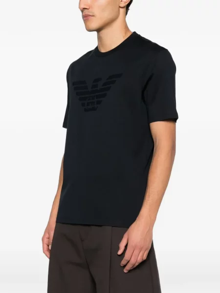 Μπλούζα Emporio Armani με κέντημα μπλε