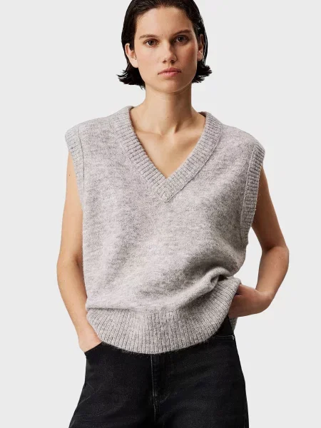 Джинсовий жилет Calvin Klein Jeans сірий