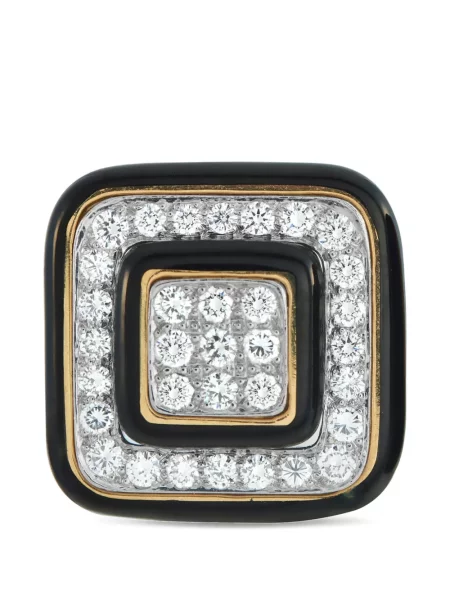 Diamant cercei David Webb auriu