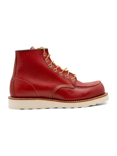 Botki Red Wing Shoes skórzane czerwone