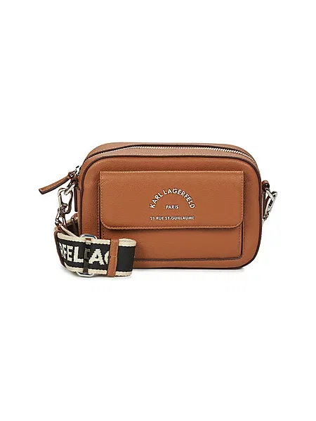 Crossbody torbica Karl Lagerfeld rjava