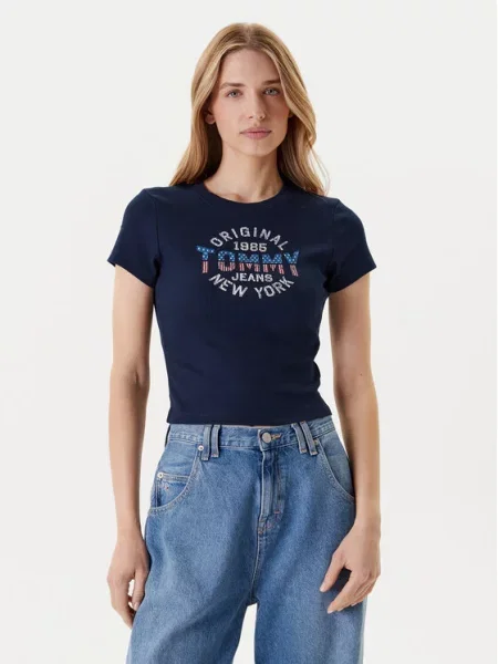 Tričko Tommy Jeans červené