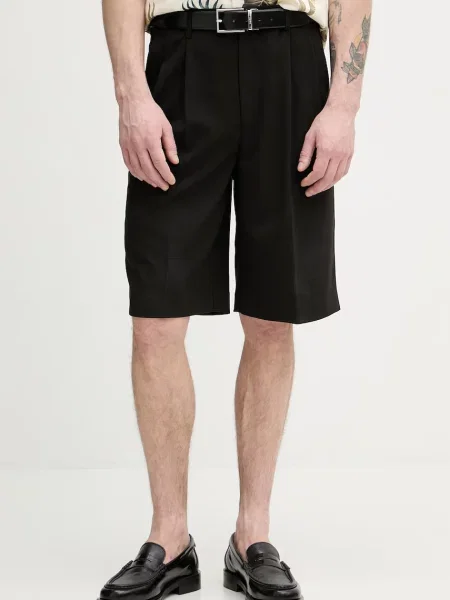 Lindbergh pantaloni scurți eleganți pentru bărbați negru