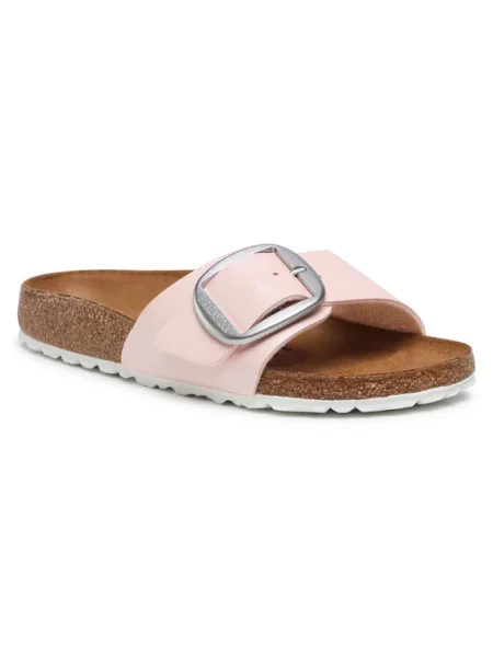 Birkenstock natikači z ravnim podplatom roza