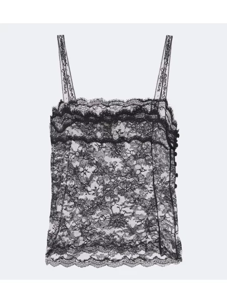 Maiou Saint Laurent din dantelă negru