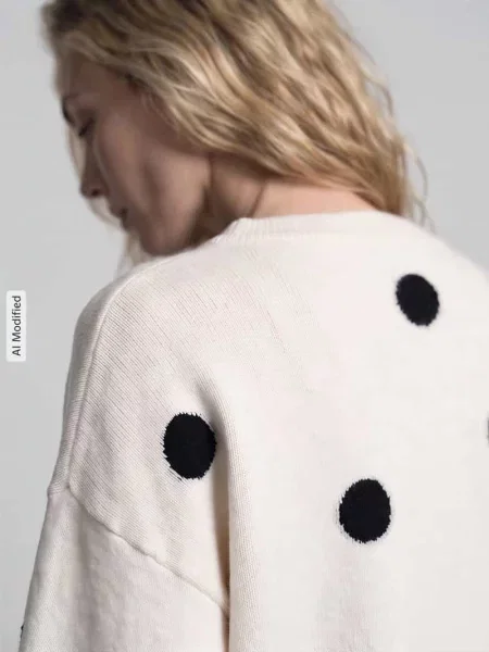 Sweter o kroju regular fit z okrągłym dekoltem model RICA' Only