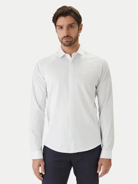 BOSS Cămașă Excurse L celest albastru