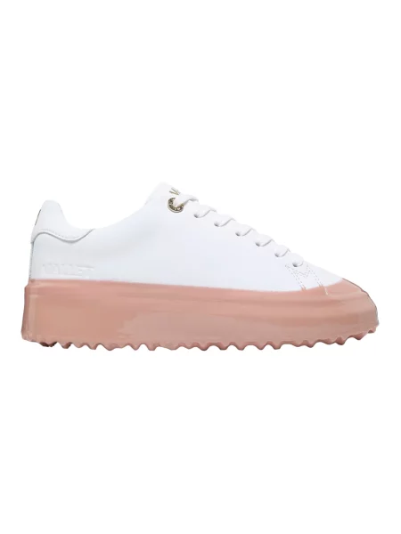 Sneakersy Mallet London skórzane białe