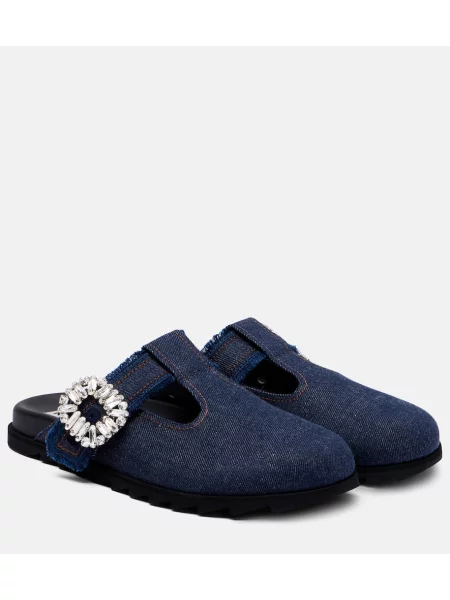 Mules Roger Vivier modra