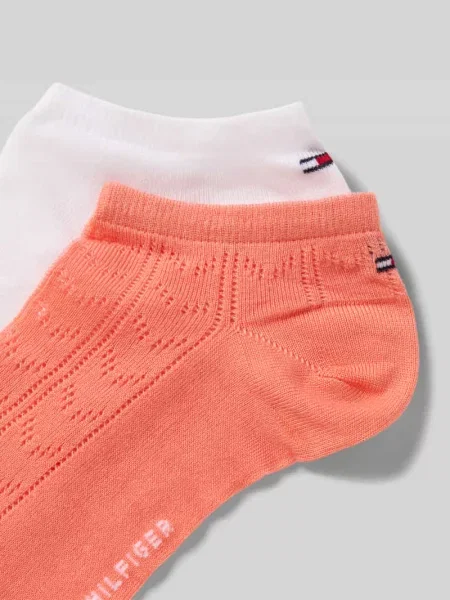 Skarpety do sneakersów z Mieszanka lyocellu w Zestaw 2 szt. Tommy Hilfiger pomarańczowe