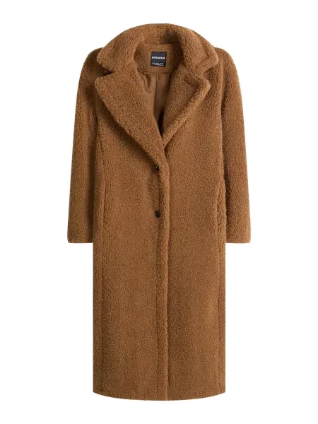 Bershka Prijelazni kaput devine dlake camel