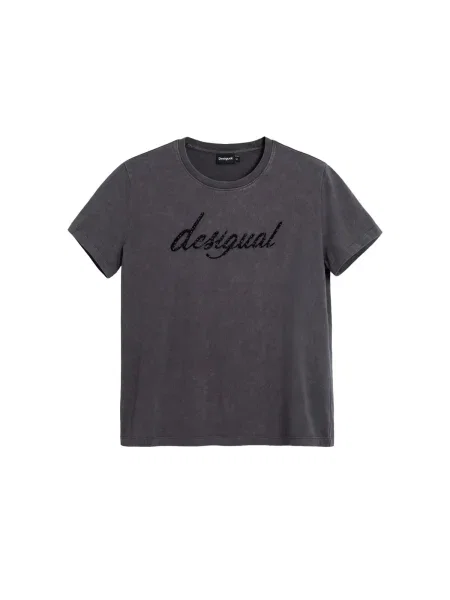Desigual Tricou închis / negru gri