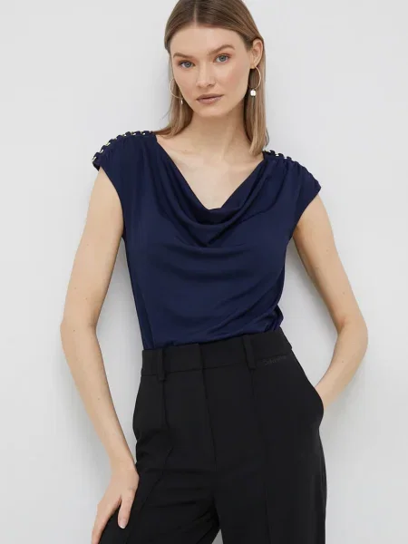 Bluza Lauren Ralph Lauren mornarsko modra