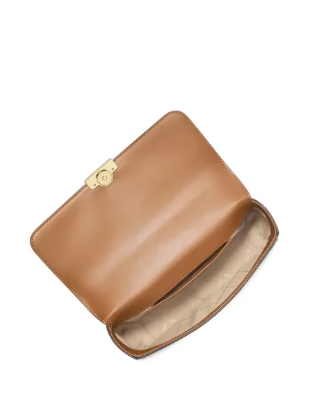 Geantă shopper Michael Michael Kors cu autograf maro