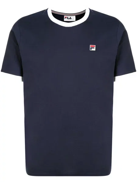 Tricou Fila cu broderie albastru