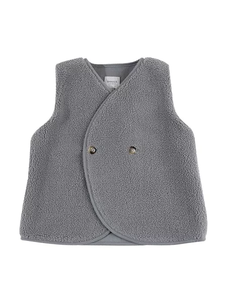 Donsje Dětská vesta Monty Gilet šedá