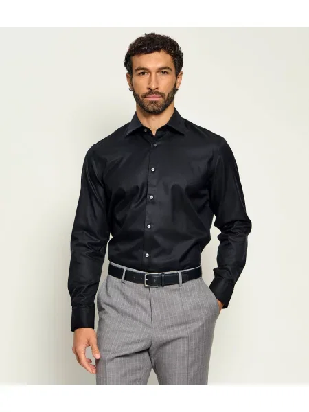 BOSS BLACK Cămașă | easy iron negru