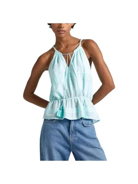 Blúzka Pepe Jeans modrá
