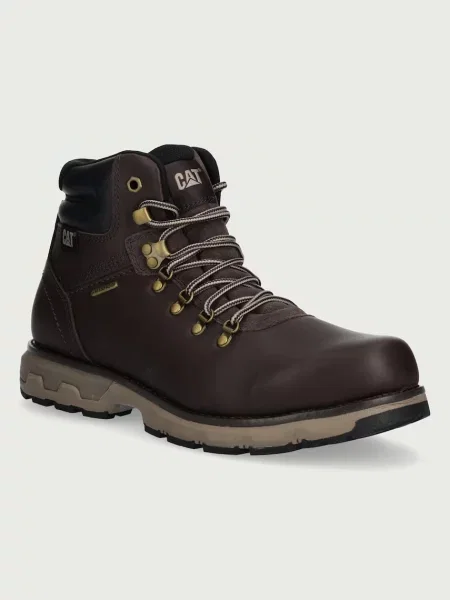 Botine Cat Footwear din piele maro