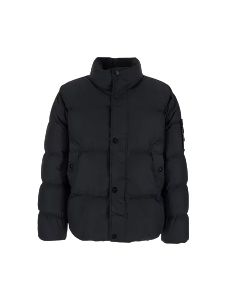 Kurtka puchowa Stone Island z kamieniami czarna