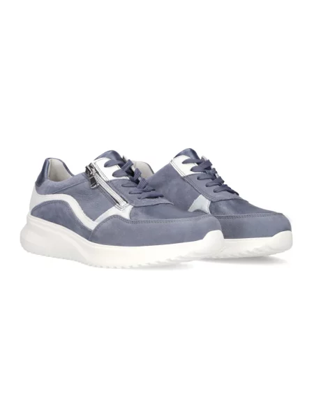 Sneakersy Waldläufer niebieskie
