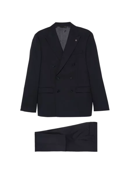 Costum Manuel Ritz cu două rânduri de nasturi albastru