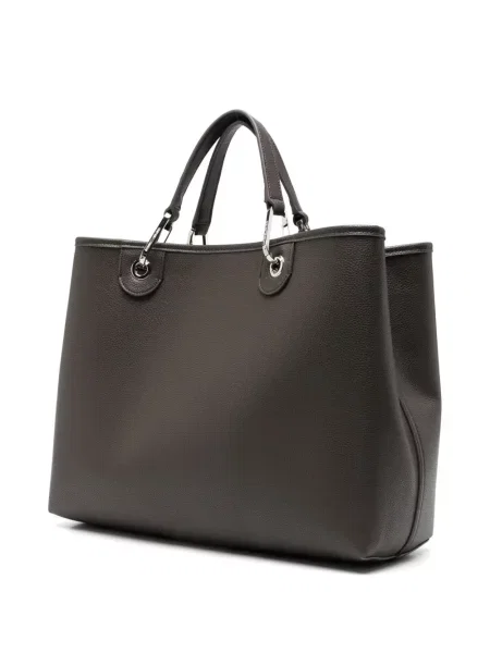 Шопинг чанта Emporio Armani с принт сиво