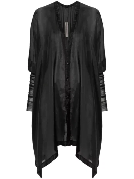Cămașă Rick Owens de mătase negru
