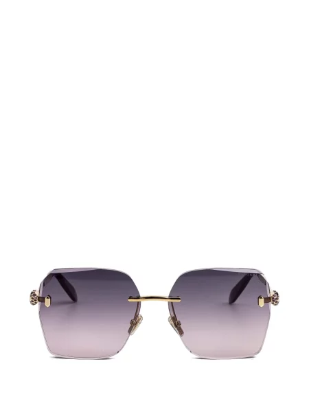 Ochelari de soare Bvlgari cu imprimeu geometric violet