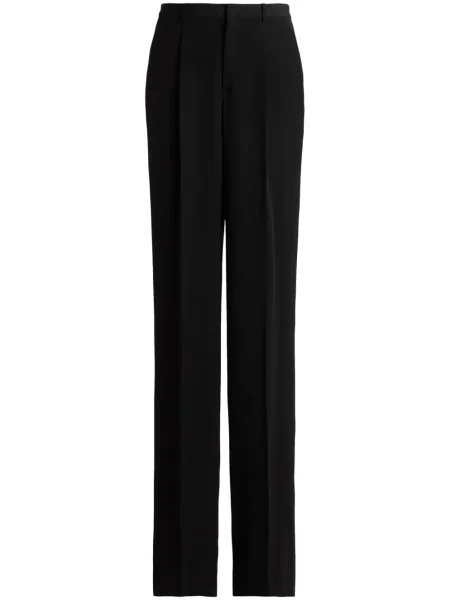 Pantaloni Ralph Lauren Collection de lână negru