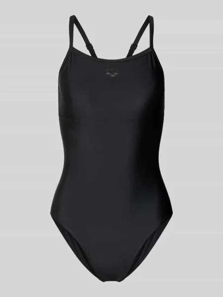 Kostium kąpielowy o kroju slim fit z wycięciem na plecach z tyłu Arena czarny