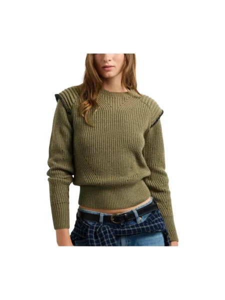 Sweter Pepe Jeans wełniany zielony