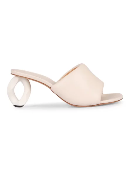 Klapki Jw Anderson skórzane białe