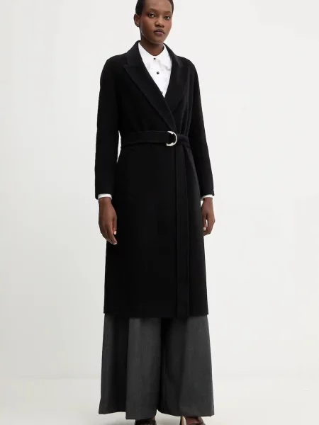 Marella palton de lână negru