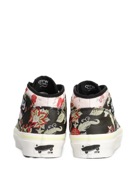 Φλοράλ sneakers Vans ζακάρ μαύρο