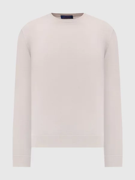 Шерстяной лонгслив Stefano Ricci серый