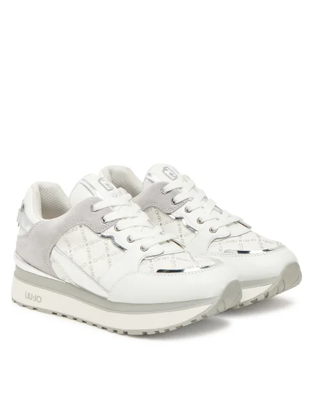 Liu Jo Sneakersy Maxi Wonder 91 biela