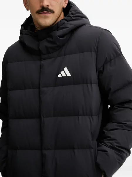 Pantaloni Adidas cu dungi cu broderie negru
