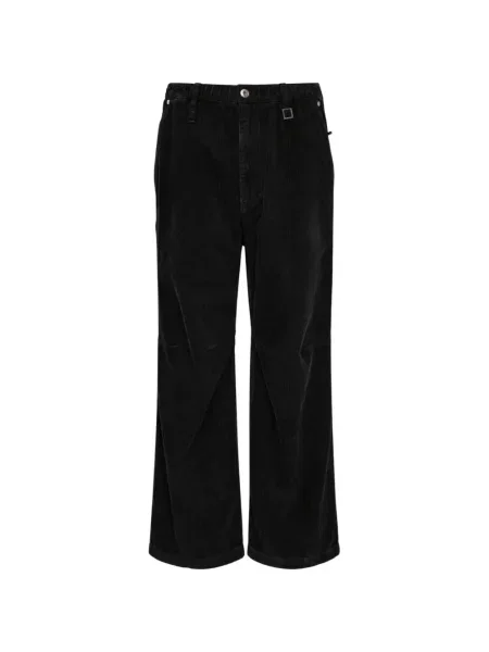 Pantaloni Wooyoungmi de catifea cord negru