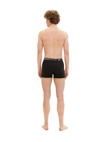TOM TAILOR DENIM Boxerky sivá / čierna biela