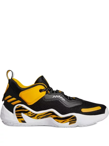 Sneakerși Adidas Solar cu șireturi cu dungi din dantelă negru