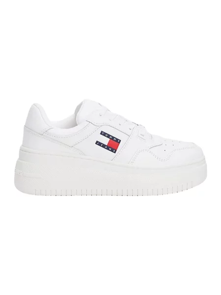 Sneakersy Tommy Hilfiger skórzane retro białe
