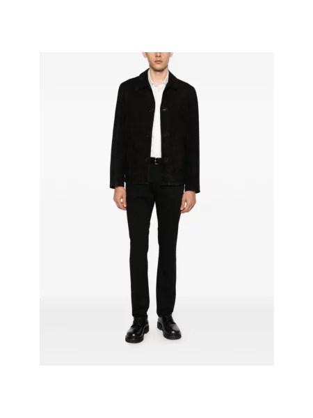 Jeansy Emporio Armani z logo czarne