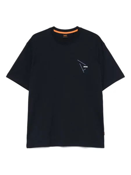 Tricou Boss cu imagine albastru